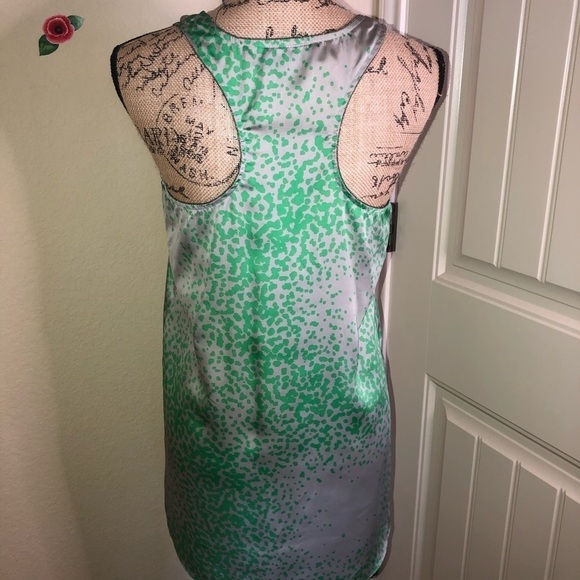 Anthropologie Maeve Gray & Green Razorback Leopard/Cheetah Print Tank Top Size S - Picture 4 of 5